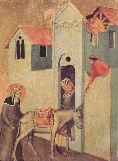 Pietro Lorenzetti Beata Umilta Transport Bricks to the Monastery oil painting image